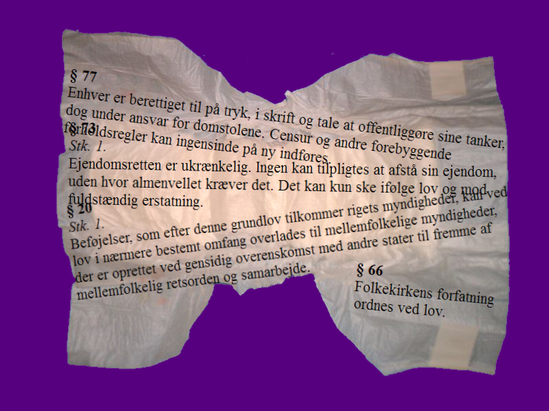 En grundlovsble. Tillykke til Danmarks Riges Grundlov!